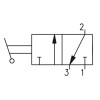 Zawór ręczny - dźwignia w osi - panel 30 dwupozycyjny 3/2 PNEUMAX Zawór ręczny - dźwignia w osi - panel 30 dwupozycyjny 3/2 PNEUMAX