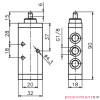 Zawór ręczny - popychacz sprężyna 5/2 PNEUMAX Zawór ręczny - popychacz sprężyna 5/2 PNEUMAX
