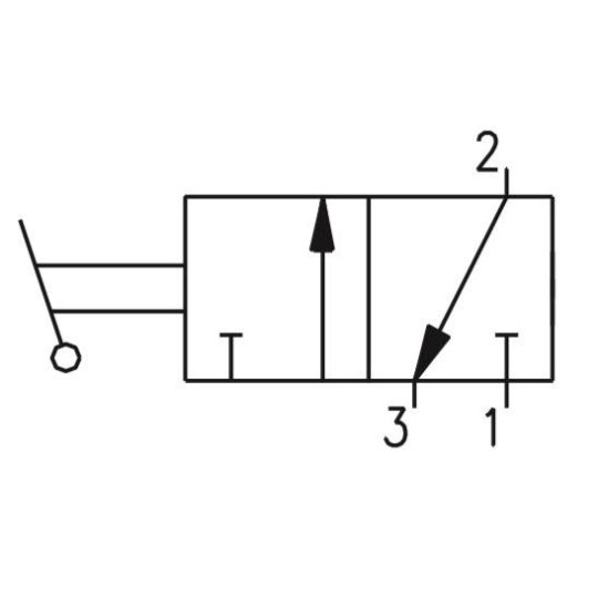 Zawór ręczny - dźwignia boczna dwupozycyjna 3/2 PNEUMAX Zawór ręczny - dźwignia boczna dwupozycyjna 3/2 PNEUMAX