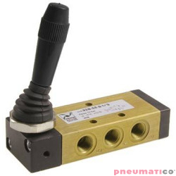 Zawór ręczny - dźwignia boczna sprężyna 5/2 PNEUMAX