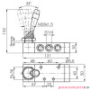 Zawór ręczny - dźwignia boczna trójpozycyjna - 3 pozycje stabilne 5/3 PNEUMAX Zawór ręczny - dźwignia boczna trójpozycyjna - 3 pozycje stabilne 5/3 PNEUMAX