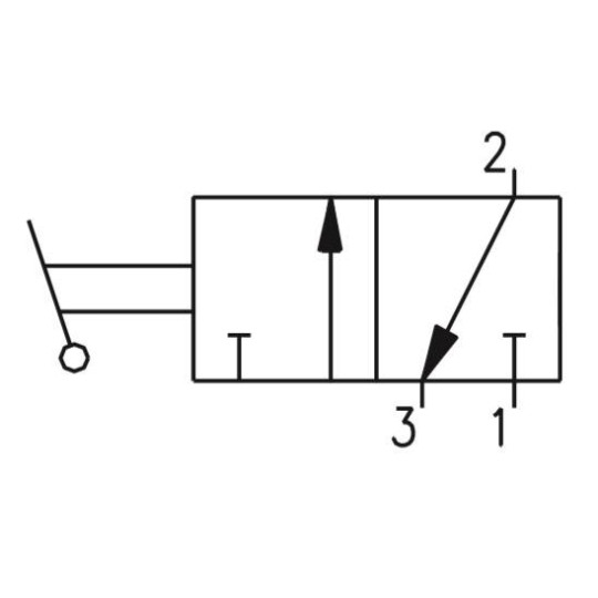 Zawór ręczny - dźwignia boczna dwupozycyjna 3/2 PNEUMAX Zawór ręczny - dźwignia boczna dwupozycyjna 3/2 PNEUMAX