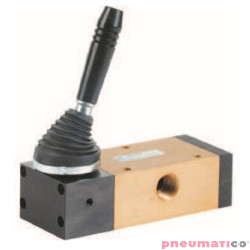 Zawór ręczny - dźwignia boczna sprężyna 5/2 PNEUMAX