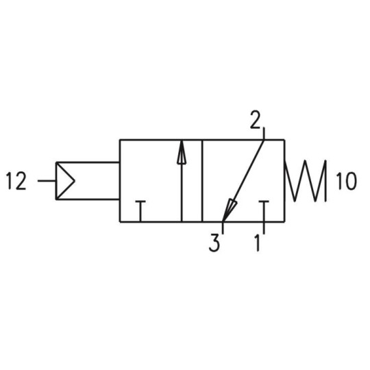 Zawór pneumatyczny - sprężyna 3/2 PNEUMAX