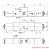 Elektrozawór - cewka - cewka (bistabilny) 3/2 PNEUMAX Elektrozawór - cewka - cewka (bistabilny) 3/2 PNEUMAX
