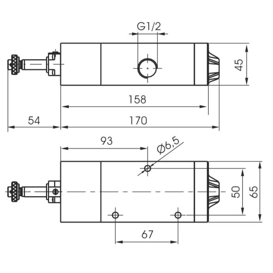 Zawór elektromagnetyczny - cewka - sprężyna 3/2 PNEUMAX Zawór elektromagnetyczny - cewka - sprężyna 3/2 PNEUMAX