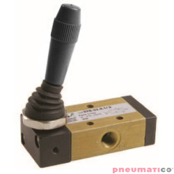 Zawór ręczny - dźwignia boczna sprężyna 3/2 PNEUMAX