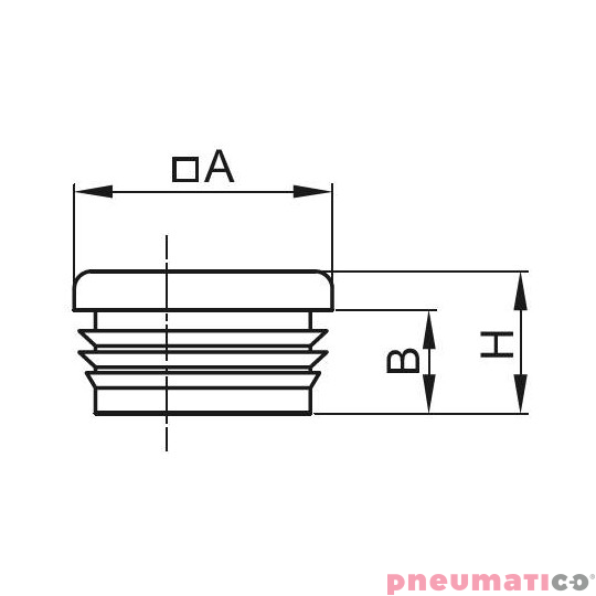 Zaślepka do szyn jezdnych JG‐0040 Zaślepka do szyn jezdnych JG‐0040