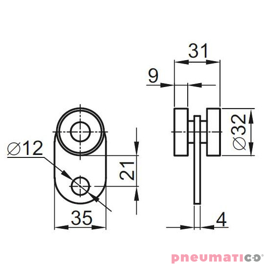 Wózek jednokołowy Pneumatico JG‐0016 Wózek jednokołowy Pneumatico JG‐0016
