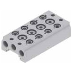 Baza aluminiowa dla zaworów 5/2 - 5/3 PNEUMAX