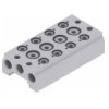 Baza aluminiowa dla zaworów 5/2 - 5/3 PNEUMAX
