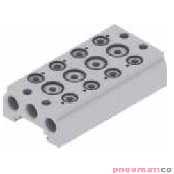 Baza aluminiowa dla zaworów 5/2 - 5/3 PNEUMAX