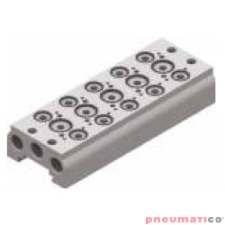 Płyta (baza) przyłączeniowa, aluminiowa, dla zaworów T488 PNEUMAX