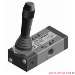 Zawór ręczny - dźwignia boczna sprężyna 3/2 PNEUMAX