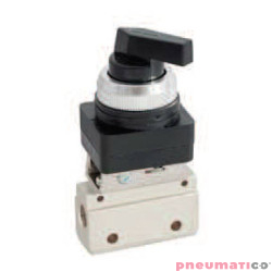 Zawór ręczny typu przełącznik TEKMA G-321-LB 3/2 NC G1/8"