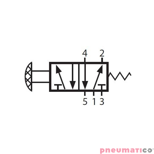 Zawór ręczny przycisk G-522PB 5/2 Zawór ręczny przycisk G-522PB 5/2