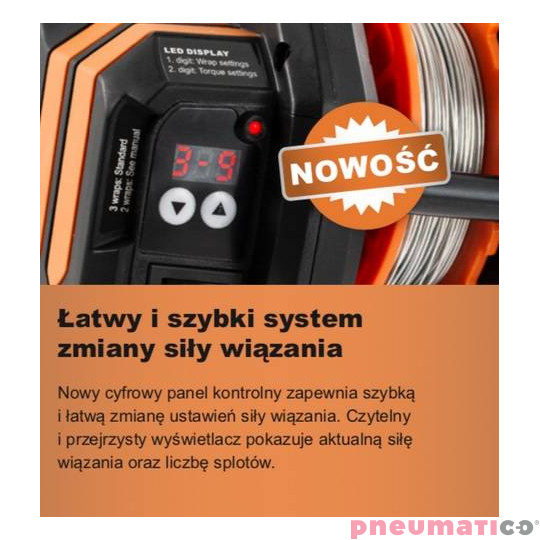 Wiązarka do drutu akumulatorowa TJEP Ultra Grip 3G 40mm  Wiązarka do drutu akumulatorowa TJEP Ultra Grip 3G 40mm
