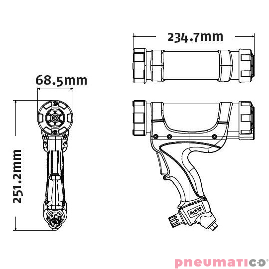 Wyciskacz do silikonu COX Airflow3 SB1303/SB1304 310ml Wyciskacz do silikonu COX Airflow3 SB1303/SB1304 310ml