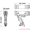 Wyciskacz do silikonu COX Airflow3 SB1303/SB1304 310ml Wyciskacz do silikonu COX Airflow3 SB1303/SB1304 310ml