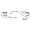 Napęd silnik pneumatyczny 1,90 HP z reduktorem ATEX MBP PP-2/65RR Napęd silnik pneumatyczny 1,90 HP z reduktorem ATEX MBP PP-2/65RR