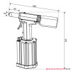 Nitownica hydrauliczno-pneumatyczna do nitów zrywalnych Scell-it E-640RP Nitownica hydrauliczno-pneumatyczna do nitów zrywalnych Scell-it E-640RP