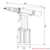 Nitownica pneumatyczna do nitonakrętek Scell-it E-308NP M3-M8 Nitownica pneumatyczna do nitonakrętek Scell-it E-308NP M3-M8