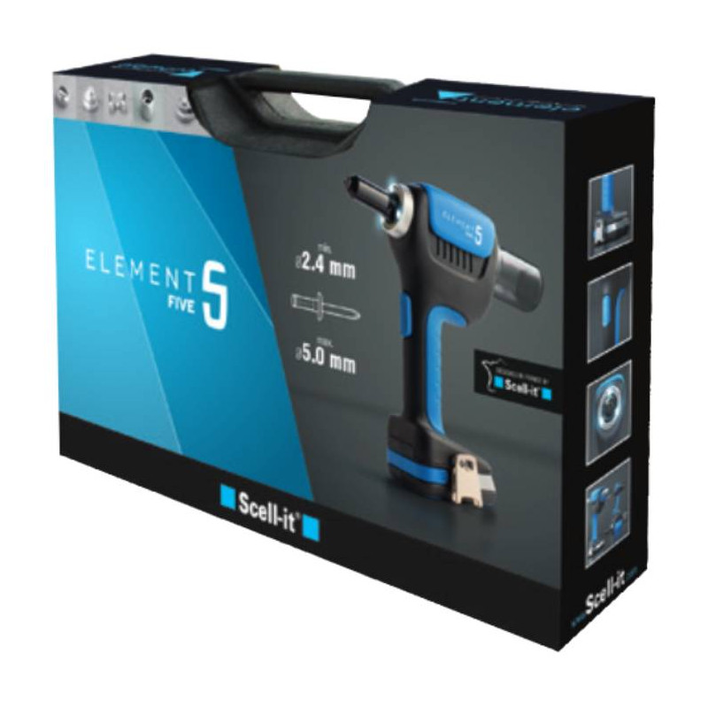 Nitownica akumulatorowa do nitów zrywalnych Scell-it  E-5 Nitownica akumulatorowa do nitów zrywalnych Scell-it  E-5