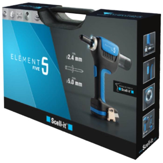 Nitownica akumulatorowa do nitów zrywalnych Scell-it  E-5