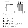 Zszywka plastikowa PNEUMATICO 81P czerwona 8mm 1op.-4200szt. Zszywka plastikowa PNEUMATICO 81P czerwona 8mm 1op.-4200szt.