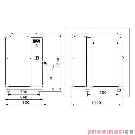 Sprężarka śrubowa stacjonarna WAN-NK 100 22kW Sprężarka śrubowa stacjonarna WAN-NK 100 22kW