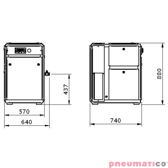 Sprężarka śrubowa stacjonarna WAN-NK 30 4kW Sprężarka śrubowa stacjonarna WAN-NK 30 4kW