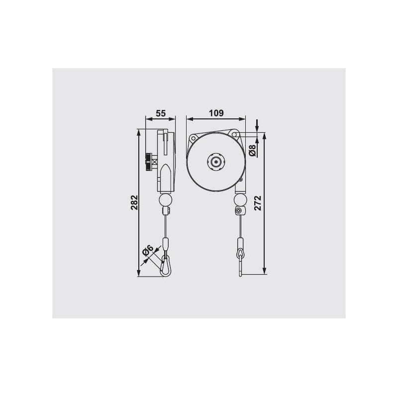 Balanser linkowy 9313 TECNA 2-3kg 1600mm Balanser linkowy 9313 TECNA 2-3kg 1600mm