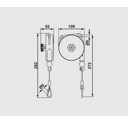 Balanser linkowy 9313 TECNA 2-3kg 1600mm Balanser linkowy 9313 TECNA 2-3kg 1600mm