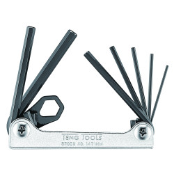 Klucze trzpieniowe sześciokątne (imbusowe) w zestawie 1,5-6 mm - Teng Tools