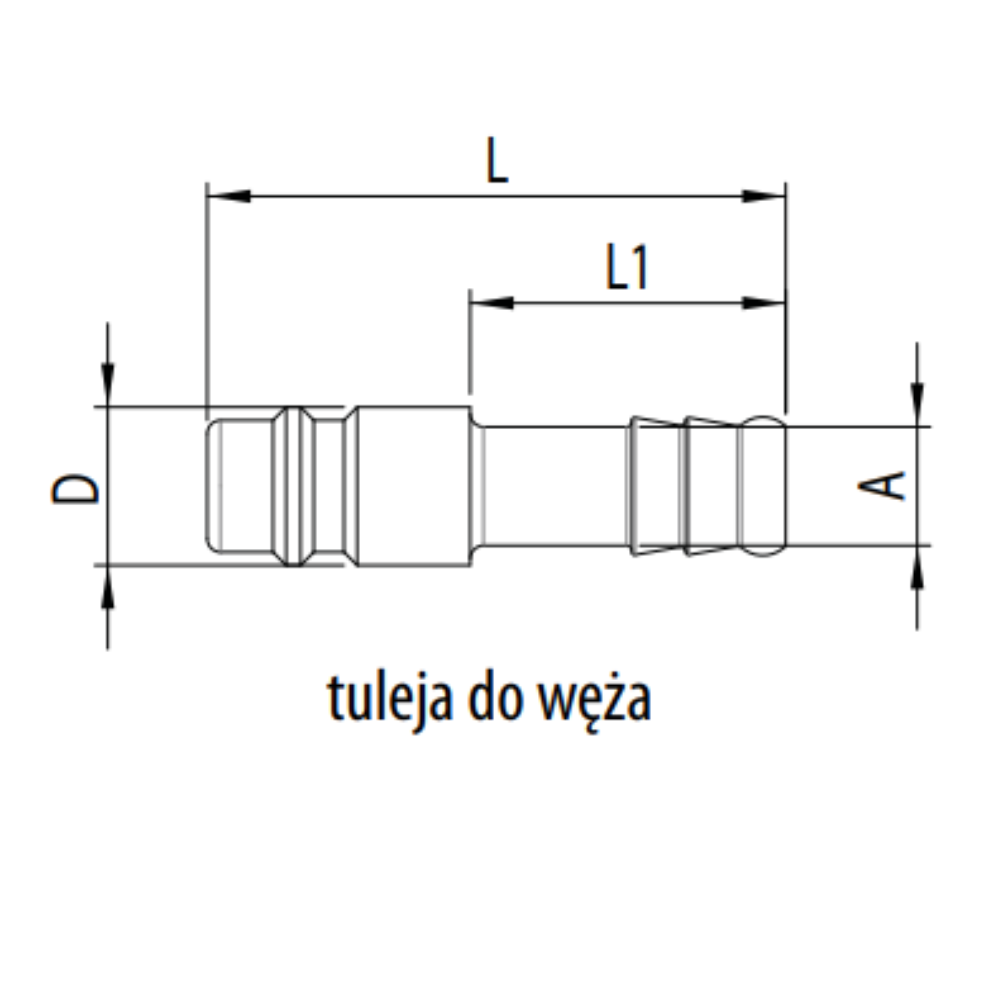 Tuleja do węża RQS - ilustracja
