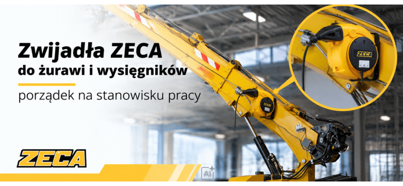 Zwijadła ZECA do żurawi i wysięgnik&oacute;w &ndash; porządek na stanowisku pracy