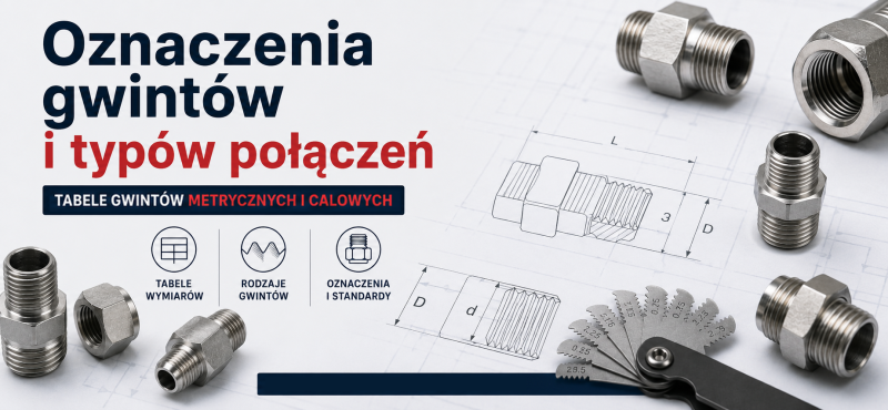 Oznaczenia gwintów i typów połączeń – praktyczna tabela dla złączek i redukcji Oznaczenia gwintów i typów połączeń – praktyczna tabela dla złączek i redukcji
