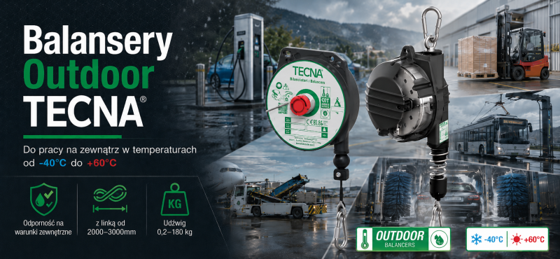 Balansery do pracy na zewnątrz – czym wyróżnia się seria TECNA Outdoor? Balansery do pracy na zewnątrz – czym wyróżnia się seria TECNA Outdoor?
