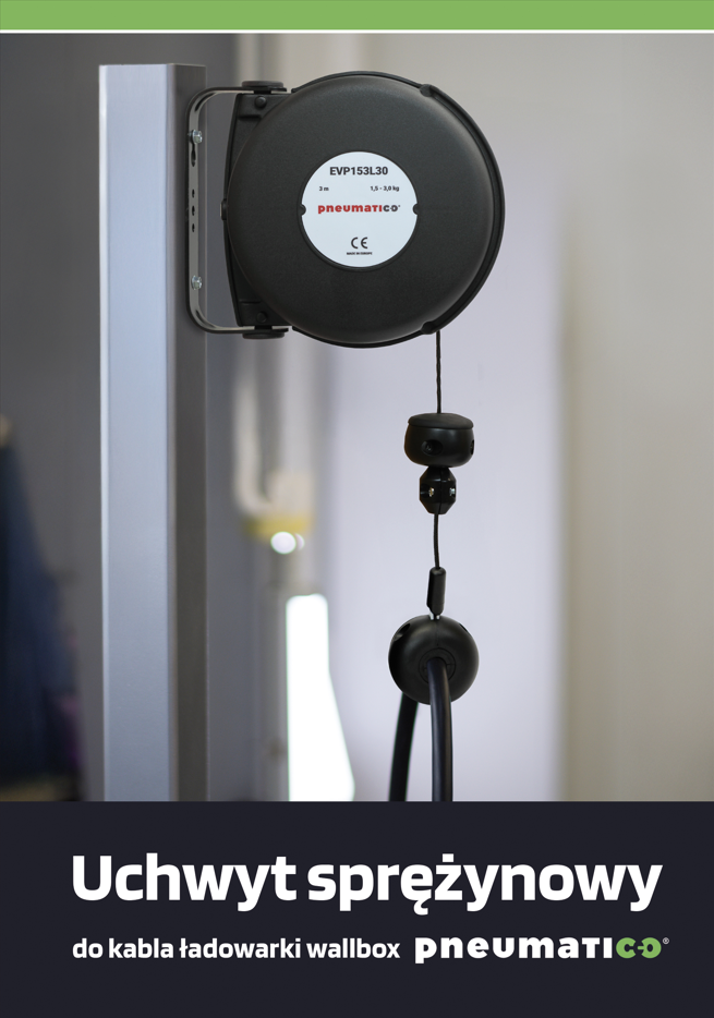 Uchwyt sprężynowy do kabla ładowarki wallbox PNEUMATICO EVP (PL)