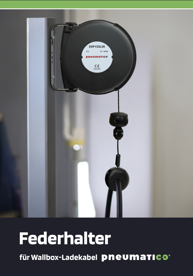 Uchwyt sprężynowy do kabla ładowarki wallbox PNEUMATICO EVP (DE)