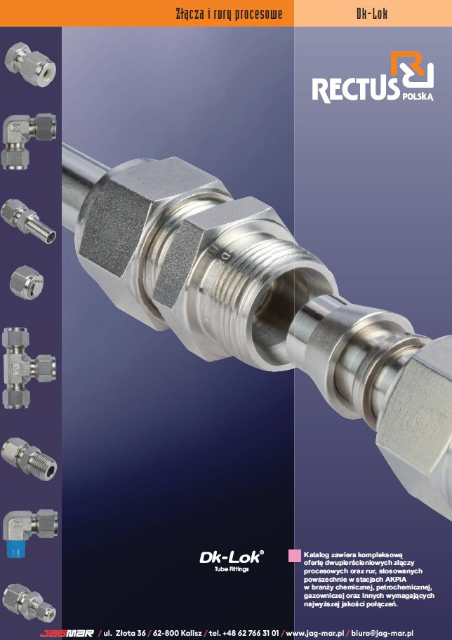 KATALOG ZŁĄCZA I RURY PROCESOWE DK-LOK RQS