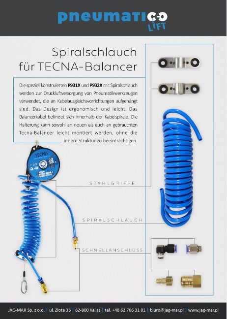 SPIRALSCHLAUCH F&Uuml;R TECNA-BALANCER (DE)